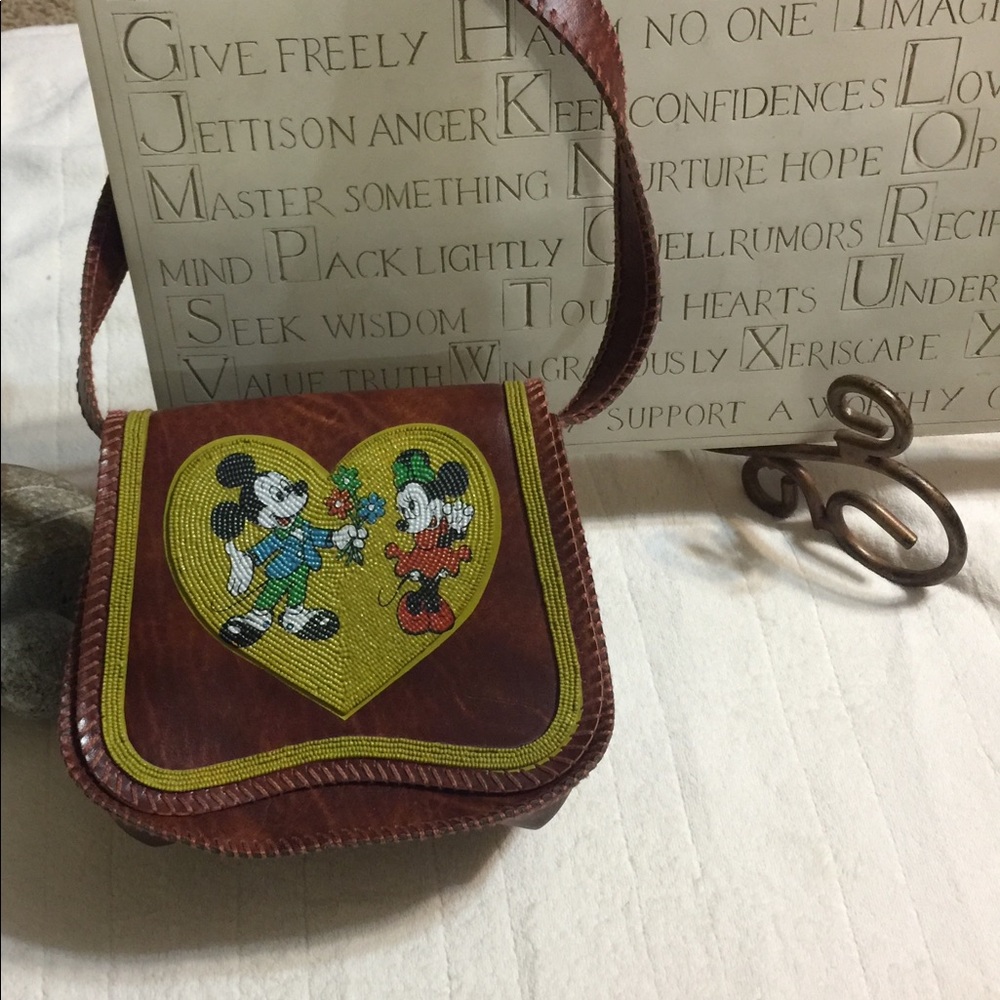 Vintage Walt Disney Prod. Mickey & Minnie Purse